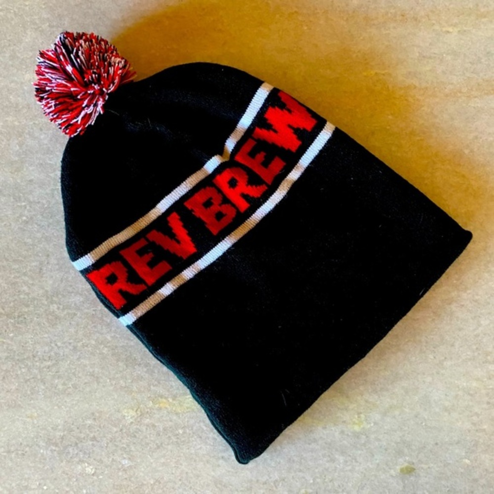 Revolution Brewing Knit Rev Brew Pom Pom Hat